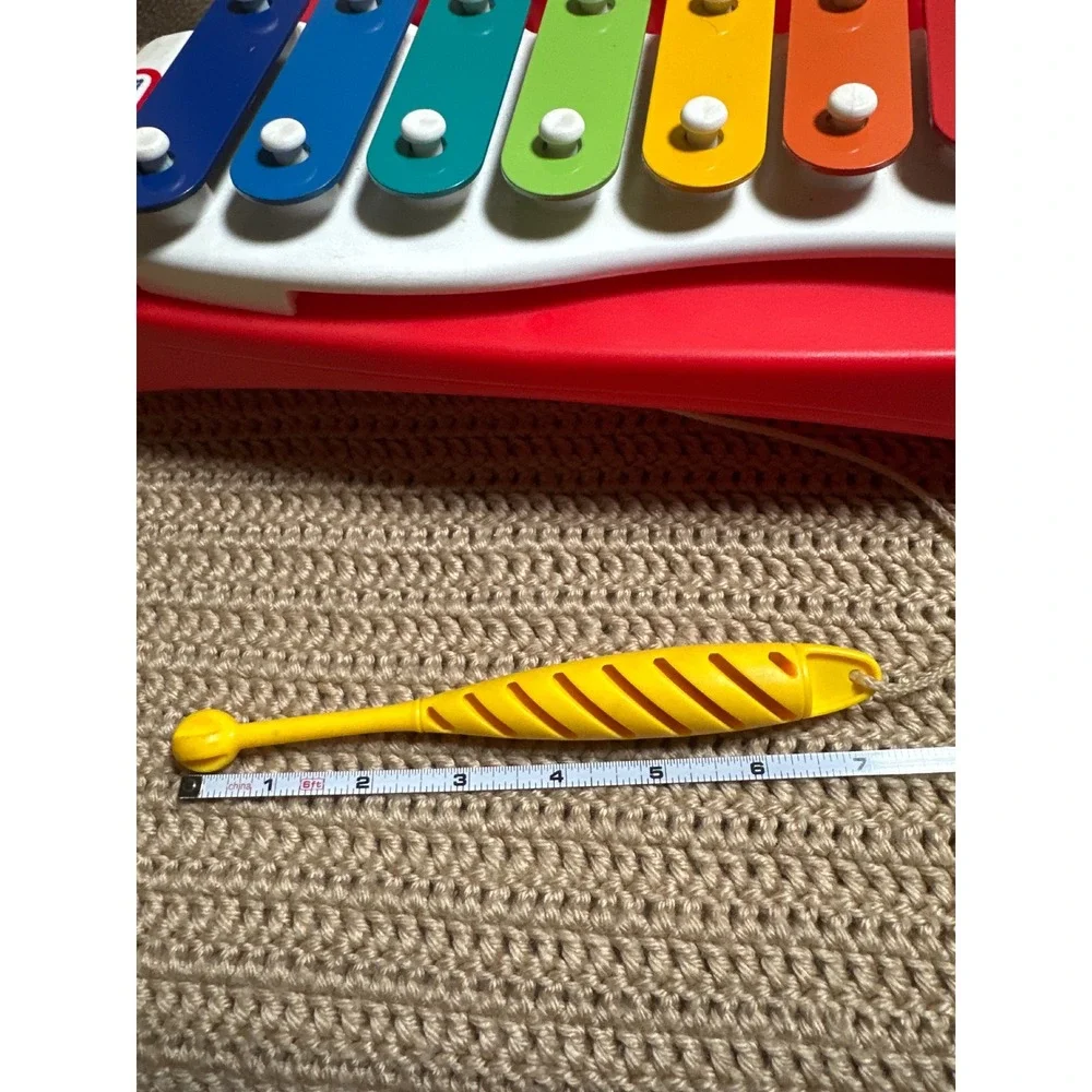 Vintage Little Tikes Tap-a-Tune Xylophone Rainbow Musical Pull Toy Red 612171